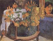 Paul Gauguin Sunflowers on a chair Germany oil painting artist